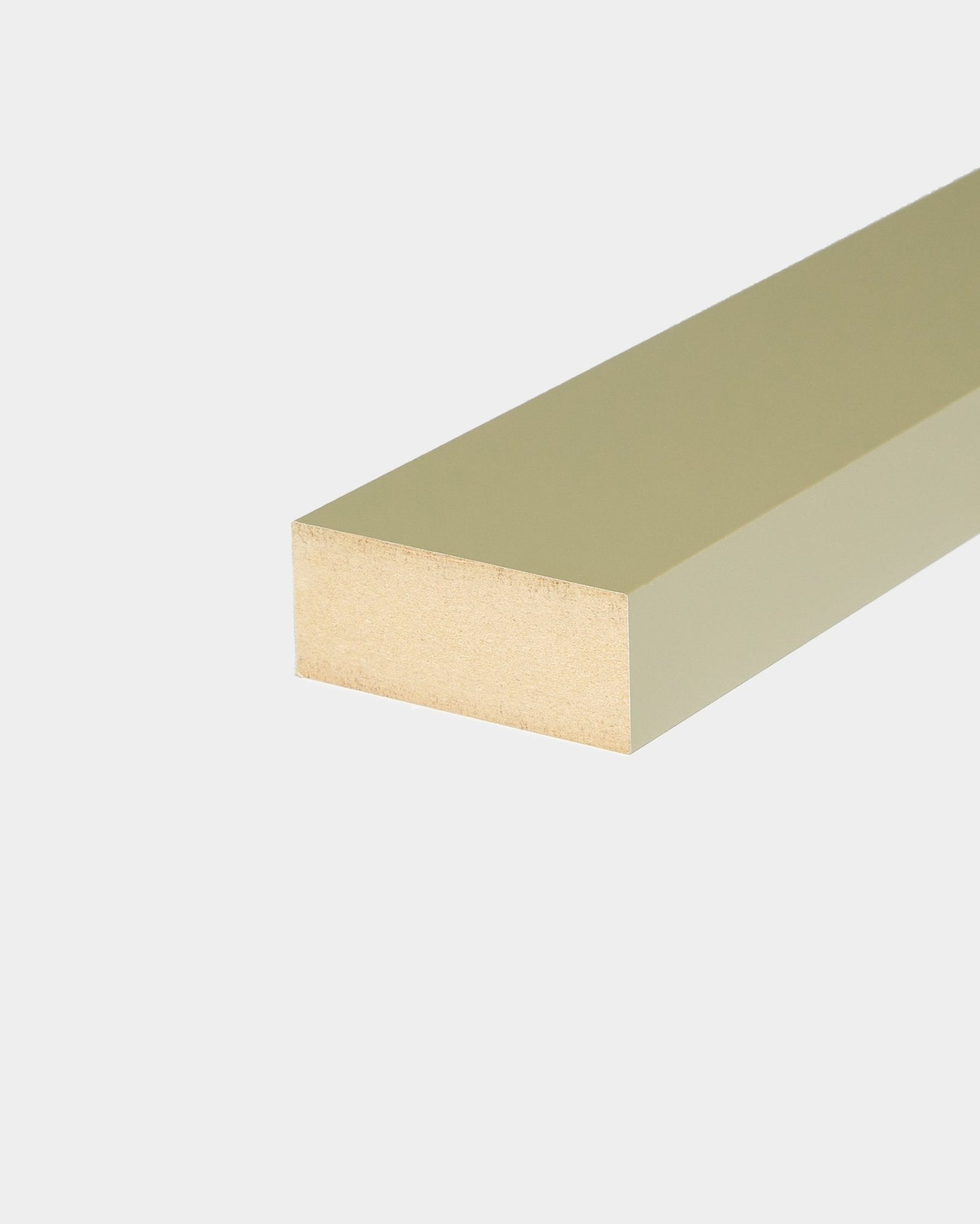 WoodUpp Endlamelle Moss 6,7 cm, entwickelt für MDF-Rahmen oder Panelwände und Akupanel Akustikpaneel Installationen in nordischen Wohnräumen.